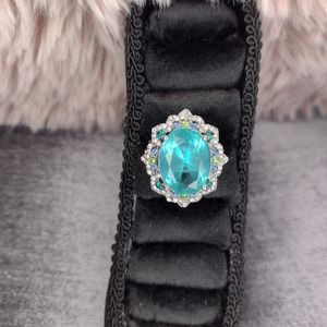 Gorgeous Chunky Aquamarine Fashion Ring